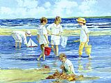 Long Canvas Paintings - Summer on Long Island